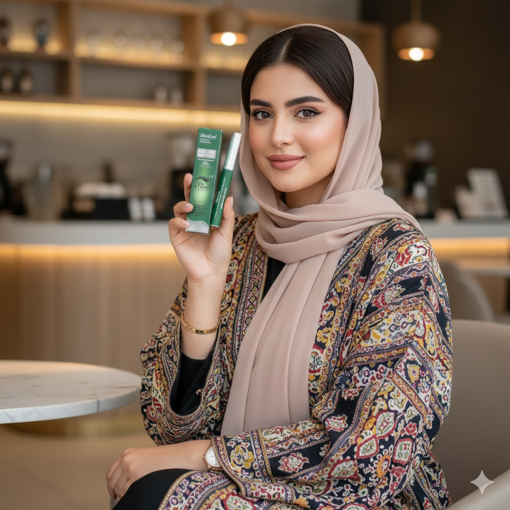 ودّعي التساقط 👋 شوفي رموشك أطول خلال 3 أسابيع ✨ آمن 💚 للعيون الحساسة 🌿ويوقف التساقط 👁️